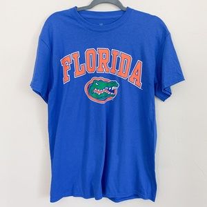 Fanatics Mens Florida Gators Blue Short Sleeve Crew Neck T-shirt (Size Medium)